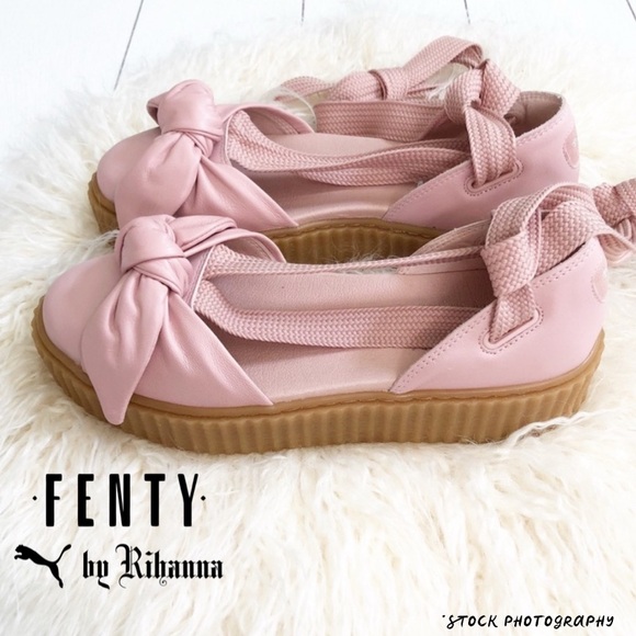 Fenty | Pink Bow Creeper Tie Up
Ankle Strap Sandal 7.5 - Picture 2 of 12